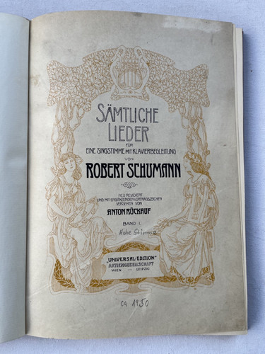 Noten schumann sämtliche - schumann.,
