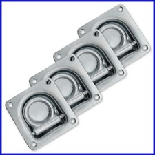 4x Zurrmulde mit Ring 800dan 800kg Zurrösen PKW LKW Anhänger Ladungssicherung