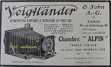 REKLAME VOIGTLÄNDER KAMERA