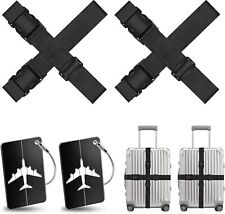 4x Koffergurt Gepäckgurt Koffergürtel Kofferband Gepäckband Kofferriemen Reise
