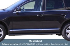 Schwellerrohre SCHWARZ ohne