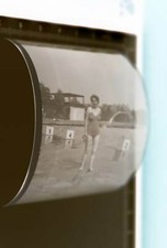 Great old negative - woman in