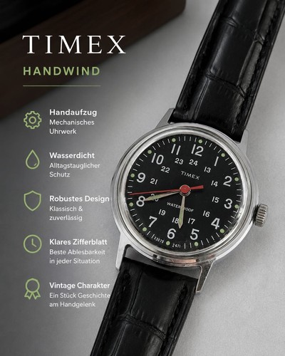 Armbanduhr timex handaufzug - armbanduhr,