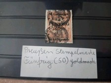 Sehr alte Preußen Steuermarke