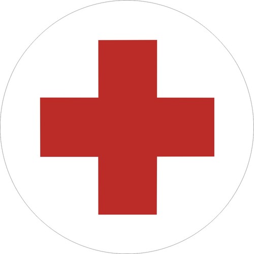 Aufkleber rotes kreuz - aufkleber,