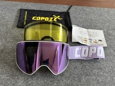 COPOZZ Profi Skibrille Ski Snowboard Set Doppelschicht Antibeschlag UV400 *NEU
