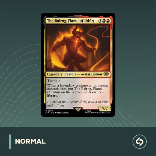 Mtg the balrog - mtg, flame