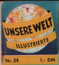 Unsere Welt Illustrierte (BSV, 1962) zum aussuchen (M7)
