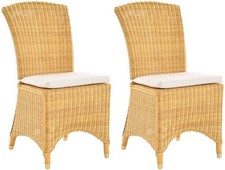 Set/2 Esszimmersessel Rattan