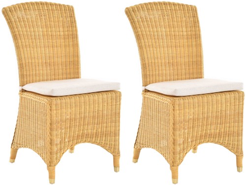 Set esszimmersessel rattan - set/2,