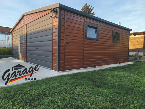 Doppel blechgarage - blechgarage, in