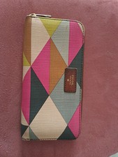 Fossil Geldbeutel Geldbörse ca.20 x 10 cm beige/braun/bunt