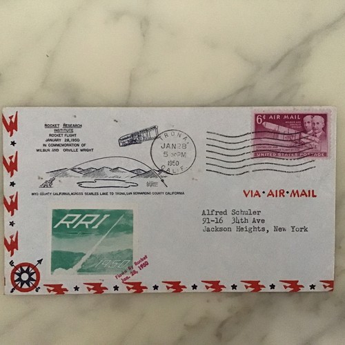 Briefmarken usa raketenpost - briefmarken,
