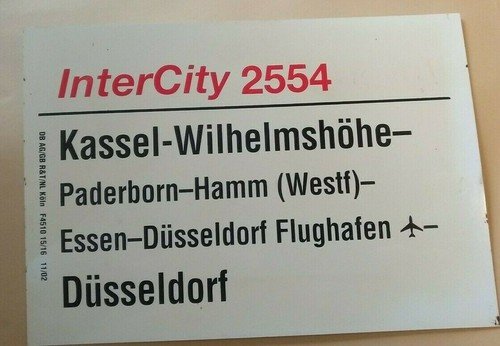 Zuglaufschild intercity - zuglaufschild, ic