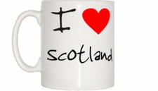 I Love Heart Scotland Tasse