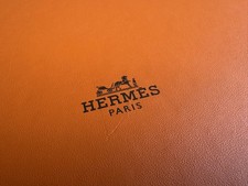 HERMES PARIS EMPTY GIFT BOX Geschenk Kiste Leer Verpackung 43x42x17,5 cm DEFEKT