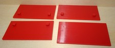 F646 Fischertechnik 38249 Statik 4 Bauplatten 30x60 mit 2 Zapfen in rot