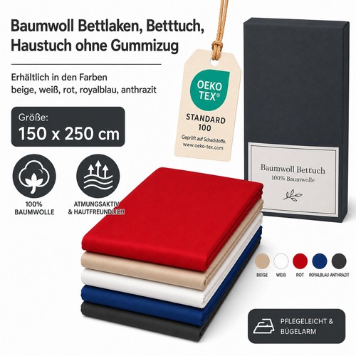 Bettlaken betttuch haustuch - bettlaken,