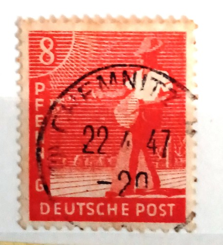 Briefmarke deutsche post - briefmarke,