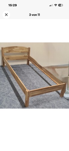 Bett eiche massivholz gölt - eiche,