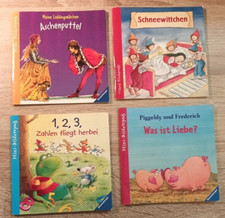 4 Minibücher - Schneewittchen/Aschenputtel/Piggeldy und Frederick/Zahlen