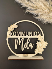 Tischaufsteller aus Holz für