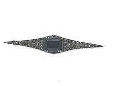 925 Silber ART DECO Onyx Stab