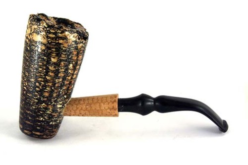 Freehand corn cob pipe - corn,