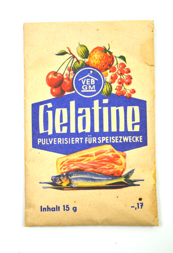 Ddr lebensmittel gelantine - gelantine, veb