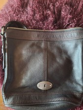 Fossil ledertasche mit festem - fossil,ledertasche,mit,