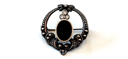 Jugendstil silber brosche - jugendstil,