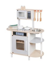 Kinderküche aus Holz in weiß