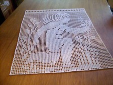  Häkelgardine in weiß**der