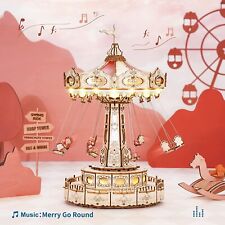 Robotime 3D Holzpuzzle Spieluhr Mechanische Modellbausätze Geschenke für Kinder