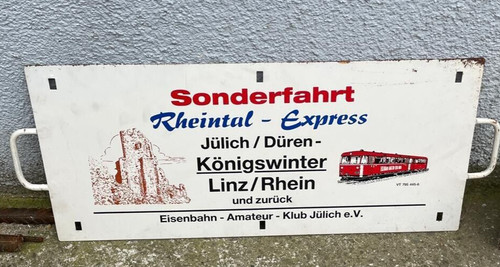 Zuglaufschild sonderfahrt - 2/3, zuglaufschild/sonderfahrt