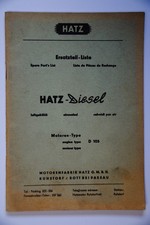 Ersatzteil-Liste Hatz-Diesel