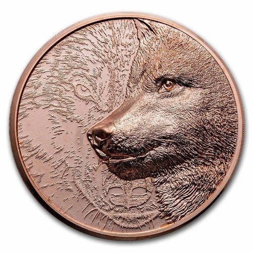 Kupfer münze wolf - -,