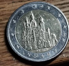 2 euro münze bayern, 2012, sehr schön, bi metall
