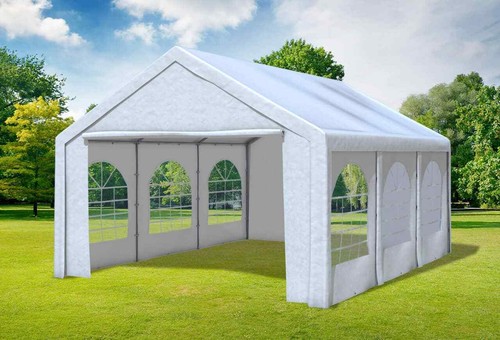 Partyzelt 4x6 weiss - 4x6, pe