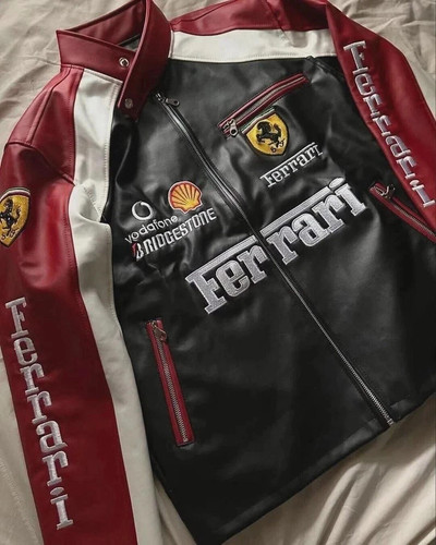 Red ferrari embroidered - 90’s,