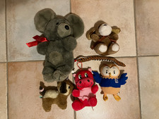 Kuscheltiere Plüsch Konvolut 6 Stück bis 34 cm Maus, Hunde, Eule, Schlange