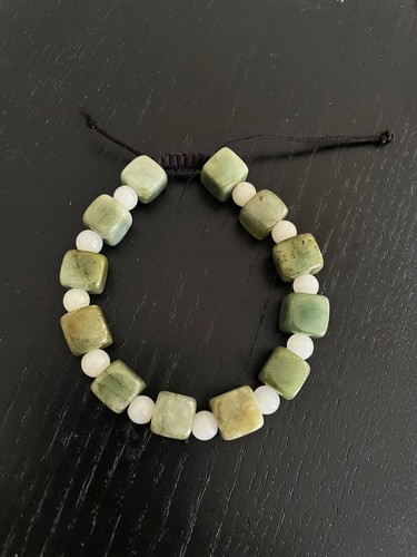 Green jade adjustable cord - jade,