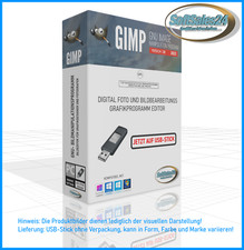 ✅ GIMP 2.10.30 USB STICK DIGITAL BILD FOTO GRAFIK BEARBEITUNG WINDOWS 7 bis11 👍