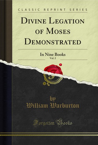 Divine legation moses - of,
