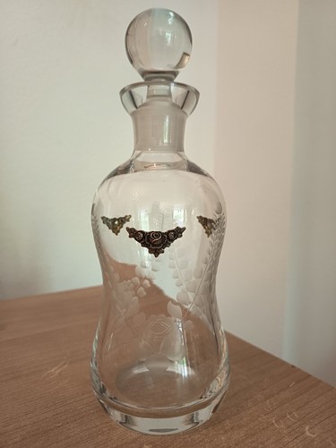 Kristall flasche karaffe mit - kristall,