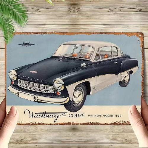 Blechschild wartburg coupe von - blechschild,