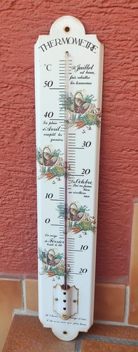 Altes emaille thermometer 50cm - altes,