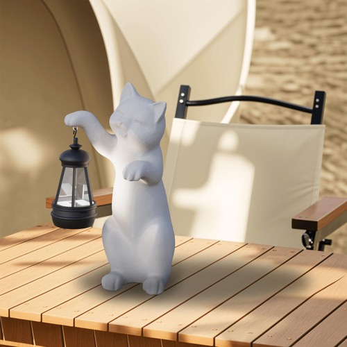 Mikilov gartenfigur katze aus - gartenfigur,