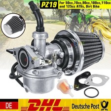 Vergaser Pz19 Mit Luftfilter Für 110ccm 125ccm Kinderquad Dirtbike Pitbike 125cc
