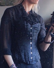 Schwarzes Korsett Damen